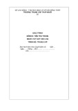 Giáo trình Tiện trụ trong (Nghề: Cắt gọt kim loại - Trình độ: Trung cấp) - Trường Trung cấp Tháp Mười