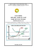 Giáo trình Kinh tế vi mô (Nghề: Kế toán tin học - Trình độ: Trung cấp) - Trường Cao đẳng Cơ điện Xây dựng Việt Xô