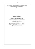 Giáo trình Thực tập lạnh cơ bản (Nghề: Kỹ thuật máy lạnh và điều hòa không khí - Trình độ: Trung cấp) - Trường Trung cấp Tháp Mười