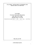 Giáo trình Thực tập thiết bị điện gia dụng (Nghề: Điện công nghiệp - Trình độ: Trung cấp) - Trường Trung cấp Tháp Mười