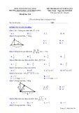 Đề thi khảo sát môn Toán lớp 9 năm 2022-2023 (Lần 1) - Trường THCS Hòa Long