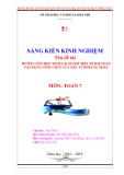 Sáng kiến kinh nghiệm THCS: Hướng dẫn học sinh cách giải một số bài toán vận dụng tính chất của dãy tỉ số bằng nhau