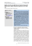 Nghiên cứu tối ưu hóa điều kiện xử lý phenol trong nước thải phòng thí nghiệm bằng phương pháp oxy hóa nâng cao