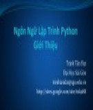 Bài giảng Ngôn ngữ lập trình Python - Chương 1: Giới thiệu