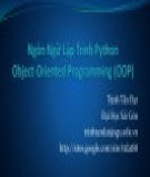 Bài giảng Ngôn ngữ lập trình Python - Chương 3: Object-oriented programming (OOP)