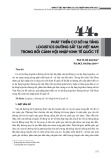 Phát triển cơ sở hạ tầng logistics đường sắt tại Việt Nam trong bối cảnh hội nhập kinh tế quốc tế