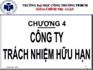 Bài giảng Luật Kinh tế (Economic Law) - Chương 4: Công ty trách nhiệm hữu hạn