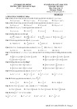 Đề thi giữa học kì 2 môn Toán lớp 12 năm 2022-2023 - Trường THPT Trần Hưng Đạo, Hải Phòng