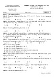 Đề thi học kì 1 môn Toán lớp 11 năm 2022-2023 - Trường PTDTNT Phước Sơn
