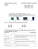 Đề thi học kì 1 môn Tin học lớp 3 năm 2022-2023 có đáp án - Trường Tiểu học Ái Mộ B