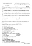 Đề thi giữa học kì 2 môn Vật lí lớp 11 năm 2022-2023 - Trường PTDTNT Phước Sơn