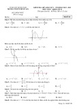 Đề thi giữa học kì 1 môn Toán lớp 12 năm 2022-2023 - Trường PTDTNT Phước Sơn