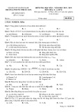 Đề thi học kì 2 môn Hoá học lớp 11 năm 2022-2023 - Trường PTDTNT Phước Sơn