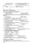 Đề thi giữa học kì 2 môn Công nghệ lớp 9 năm 2022-2023 có đáp án - Trường THCS 19.8, Bắc Trà My