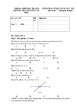 Đề thi học kì 1 môn Toán lớp 7 năm 2022-2023 có đáp án - Trường THCS Nguyễn Văn Trỗi, Bắc Trà My