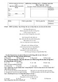 Đề thi học kì 1 môn Ngữ văn lớp 6 năm 2022-2023 - Trường THCS Nguyễn Trãi, Đại Lộc