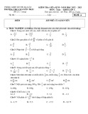 Đề thi giữa học kì 2 môn Toán lớp 6 năm 2022-2023 - Trường THCS Nguyễn Trãi, Đại Lộc