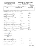 Đề thi học kì 1 môn Toán lớp 7 năm 2022-2023 - Trường THCS Nguyễn Trãi, Đại Lộc (Đề A)