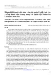 Đánh giá kết quả triển khai công tác quản lý chất thải rắn y tế tại Bệnh viện Trung ương 103 Quân đội Nhân dân Lào năm 2019-2021