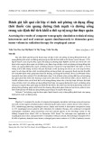 Đánh giá kết quả cắt lớp vi tính mô phỏng sử dụng đồng thời thuốc cản quang đường tĩnh mạch và đường uống trong xác định thể tích khối u thô xạ trị ung thư thực quản