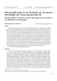 Kết quả phẫu thuật tái tạo tổn khuyết sau cắt ung thư lưỡi tại Bệnh viện Trung ương Quân đội 108