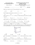 Đề KSCL đầu năm môn Toán lớp 12 năm 2022-2023 có đáp án - Trường THPT Hàn Thuyên, Bắc Ninh