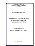 Luận án Tiến sĩ Kinh tế: Phát triển ngành công nghiệp của tỉnh Savannakhet theo hướng bền vững