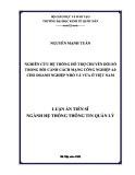 Luận án Tiến sĩ Hệ thống thông tin quản lý: Nghiên cứu hệ thống hỗ trợ chuyển đổi số trong bối cảnh cách mạng công nghiệp 4.0 cho doanh nghiệp nhỏ và vừa ở Việt Nam