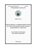 Luận án Tiến sĩ Y tế công cộng: Đánh giá hiệu quả can thiệp dự phòng sâu răng sữa ở trẻ 3 tuổi tại một số trường mầm non thành phố Phủ Lý, tỉnh Hà Nam