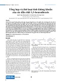 Tổng hợp và thử hoạt tính kháng khuẩn của các dẫn chất 1,3-benzodioxole