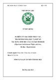 Tóm tắt Luận án Tiến sĩ Dược học: Nghiên cứu đặc điểm thực vật, thành phần hóa học và một số tác dụng sinh học của cây Ban hooker (Hypericum hookerianum Wight. and Arn., Họ Ban - Hypericaceae)