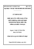 Tóm tắt Luận án Tiến sĩ Y học: Hiệu quả của viên nang cứng chứa Diệp hạ châu kết hợp tenofovir trong điều trị viêm gan siêu vi B mạn