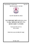 Tóm tắt Luận án Tiến sĩ Y học: Xác định đột biến gen GLA, GAA và đặc điểm di truyền của bệnh Fabry và Pompe