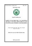 Tóm tắt Luận án Tiến sĩ Dược học: Nghiên cứu đặc điểm thực vật, thành phần hóa học và tác dụng chống viêm của loài Tỏa dương (Balanophora laxiflora Hemsl.)