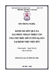 Tóm tắt Luận án Tiến sĩ Y học: Đánh giá kết quả xa sau phẫu thuật triệt căn ung thư biểu mô tuyến dạ dày tại Bệnh viện Việt Đức