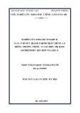 Tóm tắt Luận án Tiến sĩ Y học: Nghiên cứu nồng độ vitamin D và IL-17 huyết thanh ở bệnh nhân trứng cá thông thường trước và sau điều trị bằng Isotretinoin kết hợp vitamin D