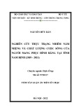 Tóm tắt Luận án Tiến sĩ Y học: Nghiên cứu thực trạng nhiễm nấm miệng và chất lượng cuộc sống của người mang phục hình răng tại tỉnh Nam Định (2019-2021)