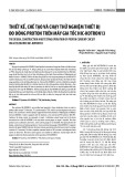 Thiết kế, chế tạo và chạy thử nghiệm thiết bị đo dòng proton trên máy gia tốc HIC-KOTRON13