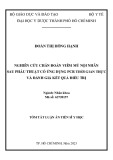 Tóm tắt Luận án Tiến sĩ Y học: Nghiên cứu chẩn đoán viêm mủ nội nhãn sau phẫu thuật có ứng dụng PCR thời gian thực và đánh giá kết quả điều trị