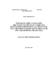 Luận án Tiến sĩ Dinh dưỡng: Tình trạng thiếu vi chất kẽm, một số yếu tố liên quan và hiệu quả bổ sung kẽm ở bệnh nhi từ 2-36 tháng tuổi mắc viêm phổi tại Bệnh viện Đa khoa Xanh Pôn, thành phố Hà Nội (2017-2021)