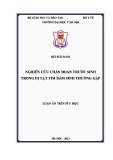 Luận án Tiến sĩ Y học: Nghiên cứu chẩn đoán trước sinh trong dị tật tim bẩm sinh thường gặp