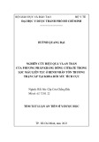 Tóm tắt Luận án Tiến sĩ Y học: Nghiên cứu hiệu quả và an toàn của phương pháp kháng đông citrate trong lọc máu liên tục ở bệnh nhân tổn thương thận cấp tại khoa Hồi sức tích cực