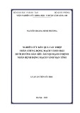 Luận án Tiến sĩ Y học: Nghiên cứu kết quả can thiệp thân chung động mạch vành trái dưới hướng dẫn siêu âm nội mạch ở bệnh nhân bệnh động mạch vành mạn tính