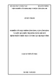 Luận án Tiến sĩ Y học: Nghiên cứu đặc điểm lâm sàng, cận lâm sàng và kết quả điều trị sóng xung kích ở bệnh nhân thiếu máu cơ tim cục bộ mạn tính