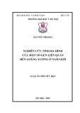 Luận án Tiến sĩ Y học: Nghiên cứu tính đa hình của một số gen liên quan đến loãng xương ở nam giới