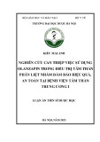 Luận án Tiến sĩ Dược học: Nghiên cứu can thiệp việc sử dụng olanzapin trong điều trị tâm thần phân liệt nhằm đảm bảo hiệu quả, an toàn tại Bệnh viện Tâm thần Trung ương I