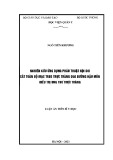 Luận án Tiến sĩ Y học: Nghiên cứu ứng dụng phẫu thuật nội soi cắt toàn bộ mạc treo trực quang qua đường hậu môn điều trị ung thư trực tràng