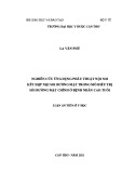 Luận án Tiến sĩ Y học: Nghiên cứu ứng dụng phẫu thuật nội soi kết hợp nội soi đường mật trong mổ điều trị sỏi đường mật chính ở bệnh nhân cao tuổi