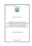 Luận án Tiến sĩ Dược học: Nghiên cứu đặc điểm thực vật, thành phần hóa học và một số tác dụng sinh học của cây ban lá dính Hypericum sampsonii Hance., họ Ban (Hypericaceae)