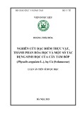 Luận án Tiến sĩ Dược học: Nghiên cứu đặc điểm thực vật, thành phần hóa học và một số tác dụng sinh học của cây tầm bóp (Physalis angulata L.), họ cà (Solanaceae)